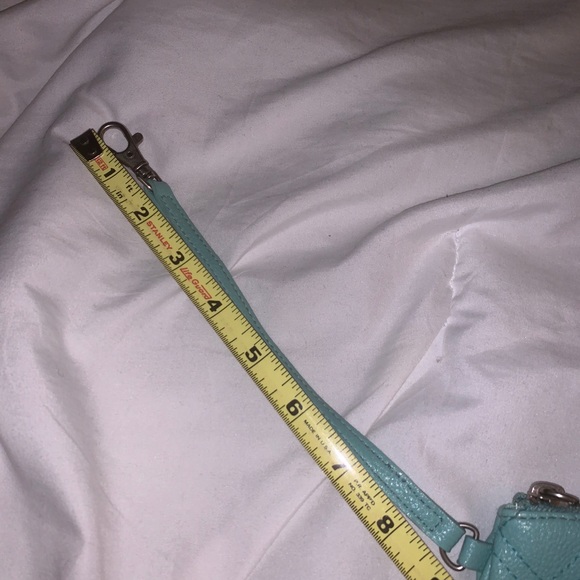 Teal Aero Studded Zipper Wristlet - Picture 10 of 10